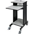 Global Industrial Projector Presentation Cart - Gray & Black 250765GY